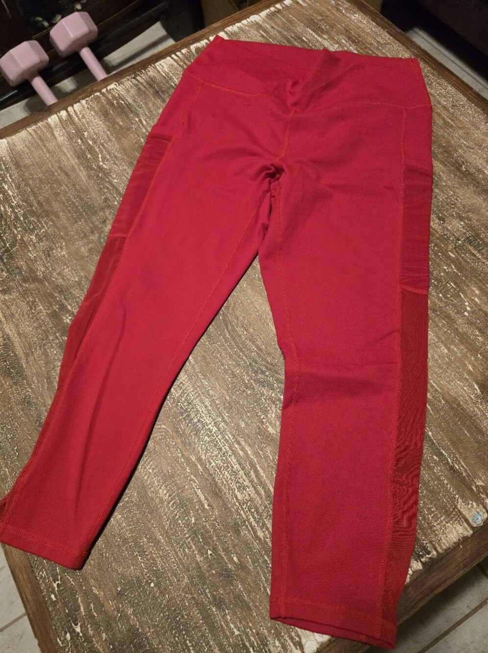 Womens' Bright Red Active Leggings